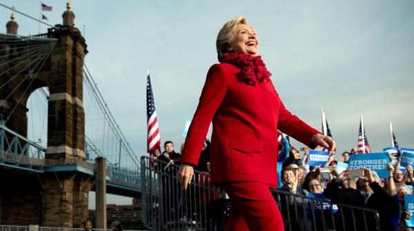 Hillary Clinton, de campaña en Ohio (AP)