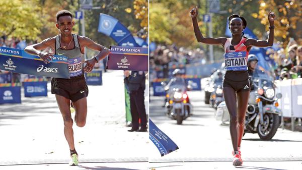 Ghirmay Ghebreslassie, el atleta más joven en ganar y Mary Keitany, consiguió el primer puesto por tercera vez