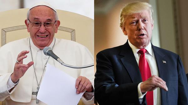 El papa Francisco y Donald Trump