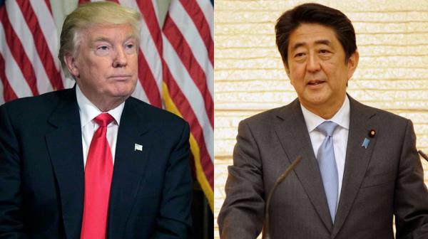 Trump y Shinzo Abe (Reuters)