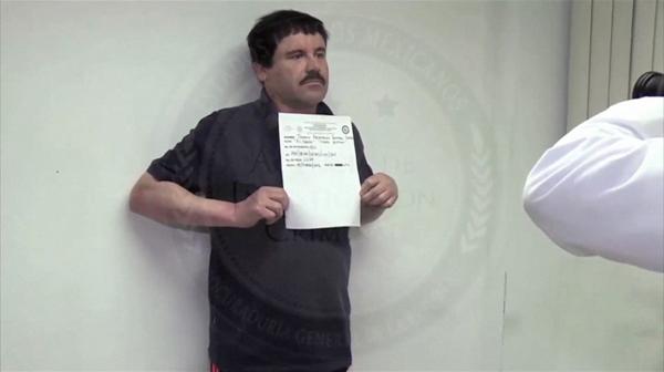 Guzmán en la prisión del Altiplano, antes de su traslado a Chihuahua (AFP)