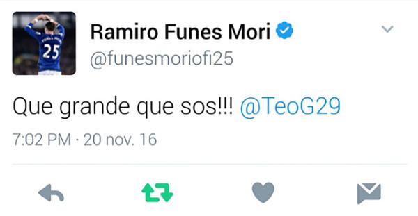 El tuit de Funes Mori