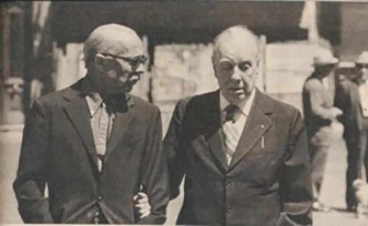 Jorge Luis Borges y Ernesto Sabato se reencontraron en 1975 luego de veinte años de estar alejados