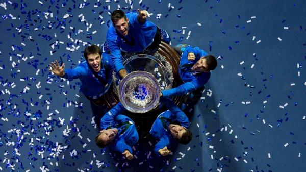 La Argentina obtuvo la Copa Davis luego de 93 años (@CopaDavis).