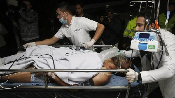 Alan Ruschel fue llevado al hospital (EFE)