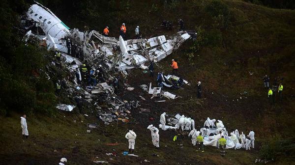 En la tragedia del Chapecoense murieron 71 personas (AFP)