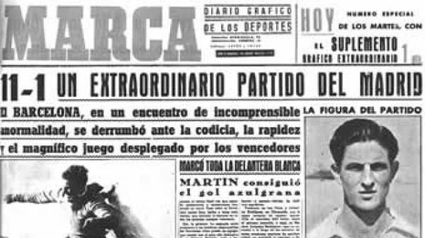 Los periódicos de la época anunciaban un “extraordinario partido del Madrid”