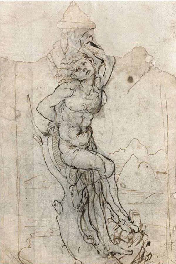  “El Martirio de San Sebastián”, de Leonardo Da Vinci. El boceto estaba perdido desde hacía décadas