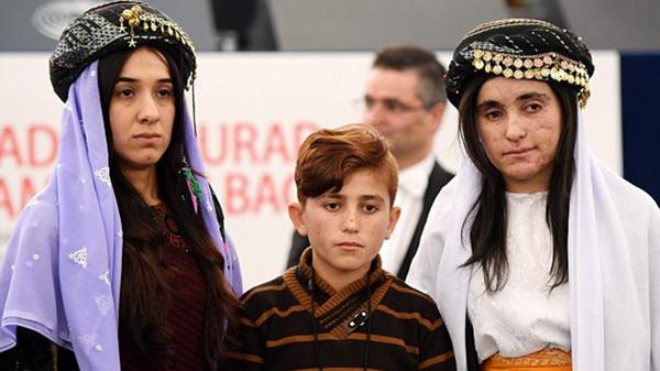 Lamiya y Nadia recibieron el Premio Sajarov (AFP)