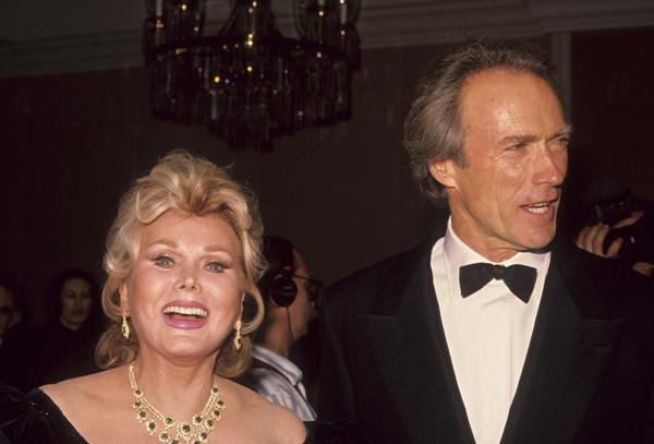 Clint Eastwood y Zsa Zsa Gabor