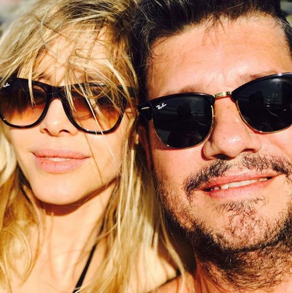 Guillermina Valdés junto a Marcelo Tinelli en las playas de Punta del Este elige un bronceado cero y para eso usa protección alta