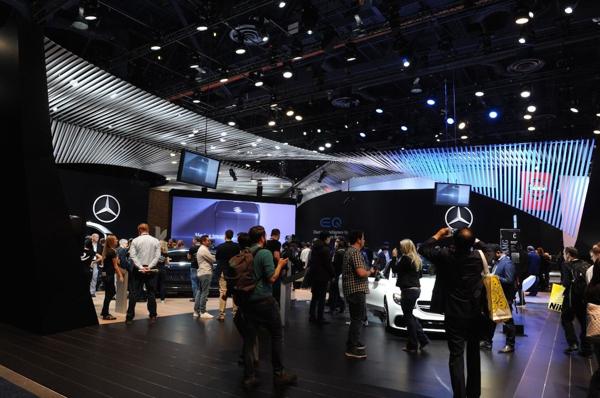 El stand de Mercedes-Benz en la feria tecnológica que cumple 50 años con la edición en curso