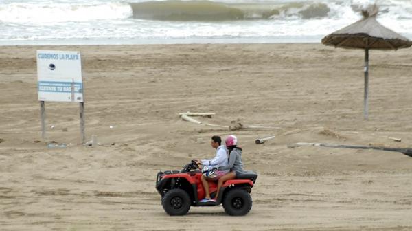 El panorama de descontrol se repite en toda la Costa Atlántica (PC3 Agencia)