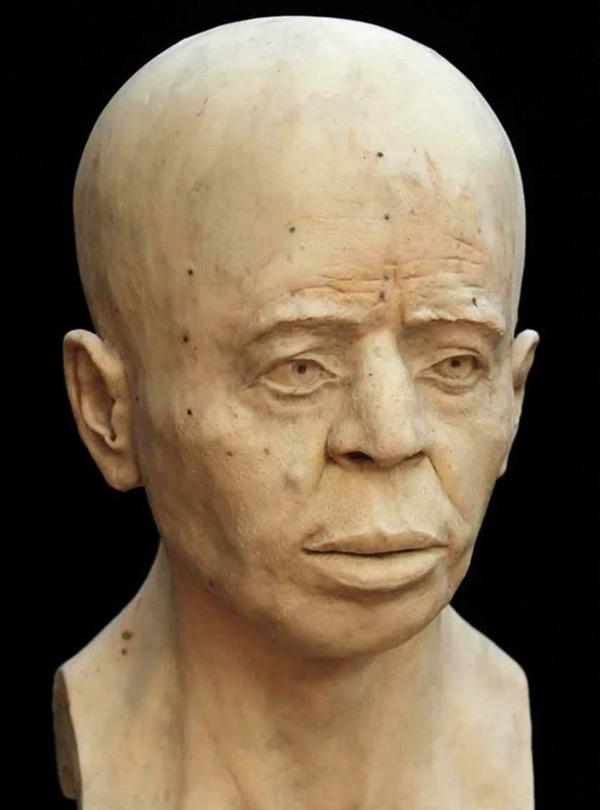 La reconstrucción del rostro del viejo cráneo fue resultado de estudios forenses y tecnología 3D(RN-DS Partnership/British Museum Trustees)