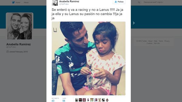 La hija del Pulpito González no quiere que su padre juegue en Racing