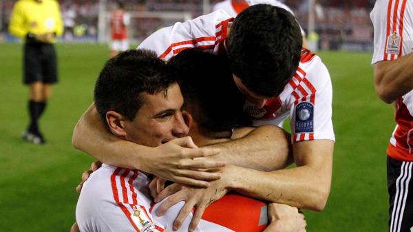 Los jugadores de River festejan el segundo gol en el Monumental (Reuters)