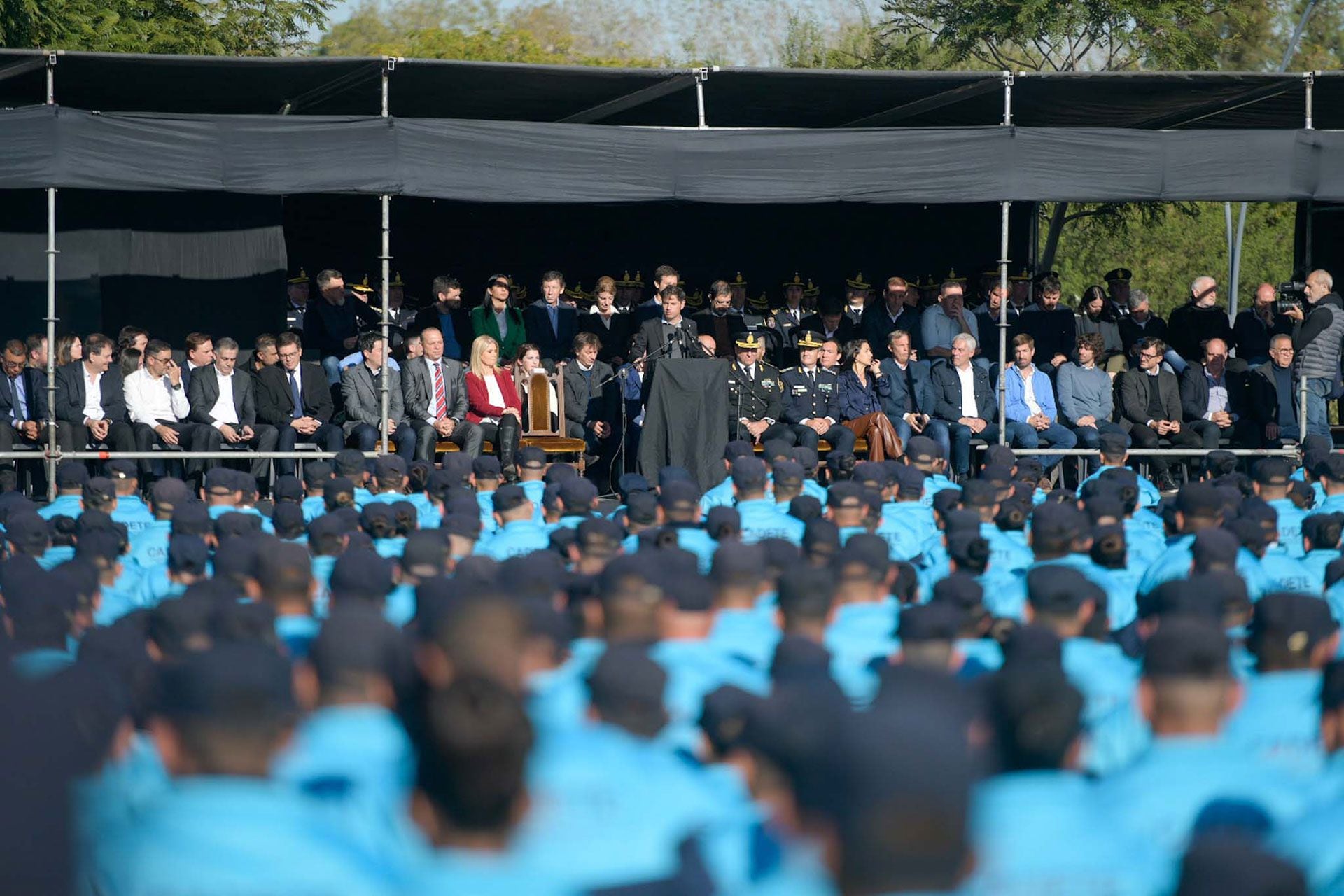 Acto de egreso de cadetes y conductores motoristas