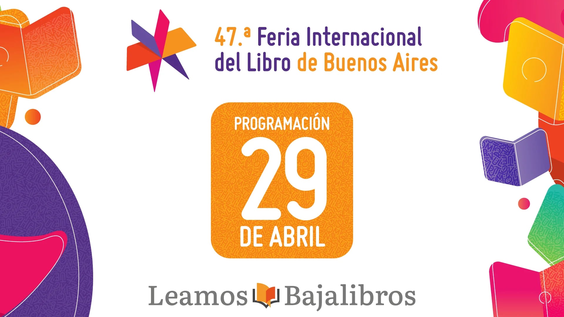 Programa de la Feria del Libro 2023 para hoy: 29 de abril