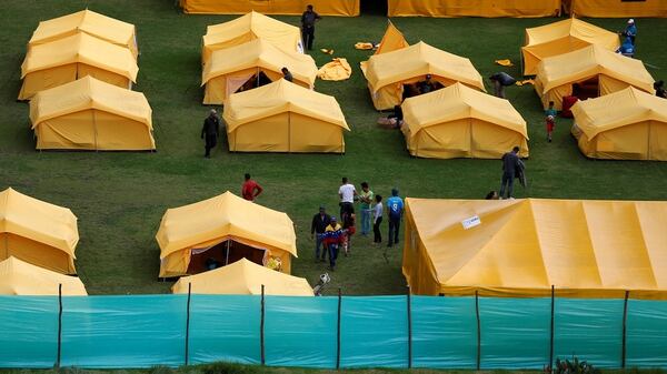 Campamento de venezolanos (REUTERS/Luisa Gonzalez)