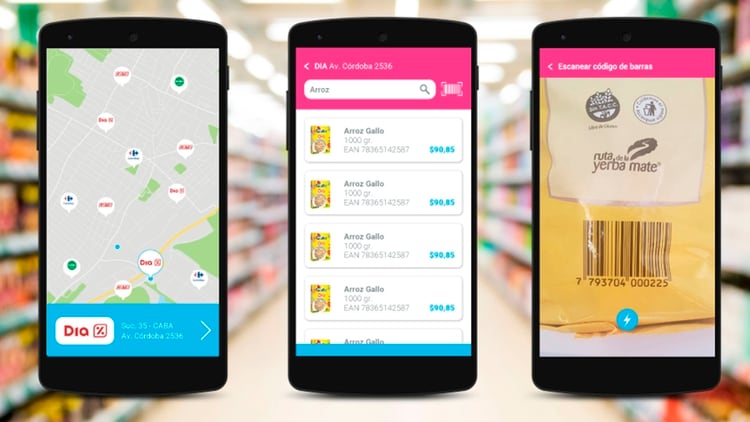 La app compara precios y recomienda lugares para comprar más barato