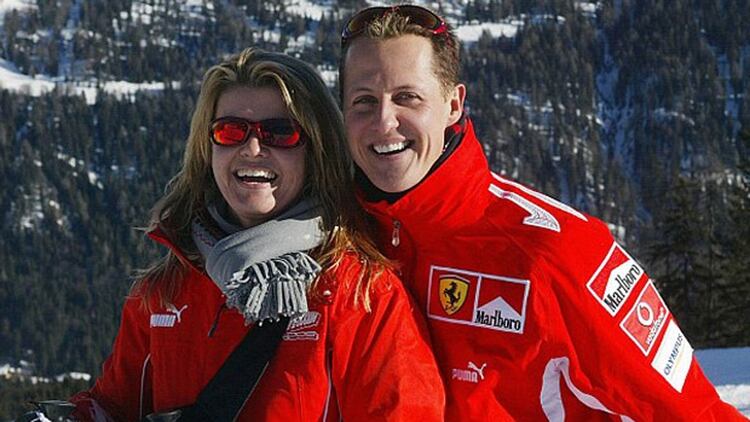 Corinna junto a Michael Schumacher
