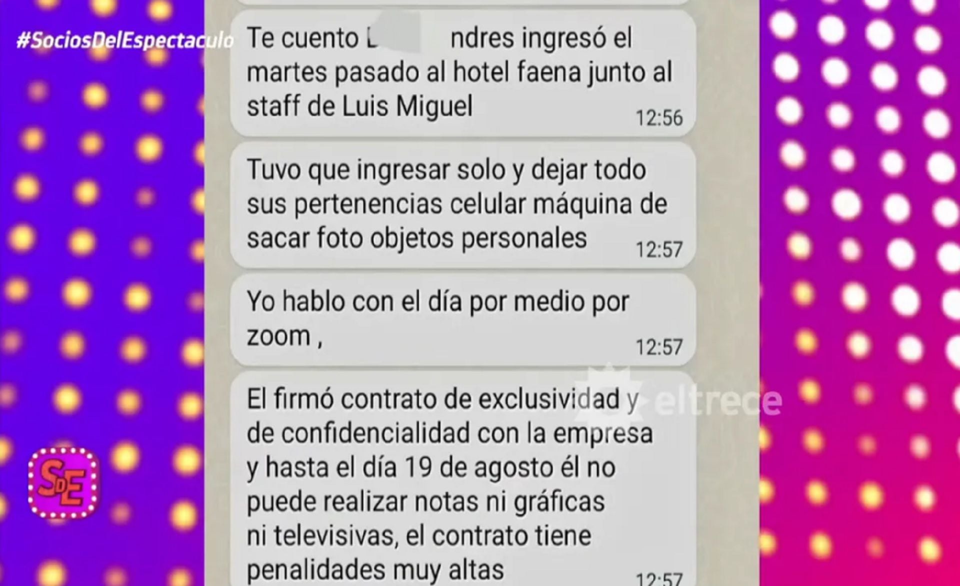 El mensaje del hermano del doble de Luis Miguel que mostraron en Socios del Espectáculo (El Trece)