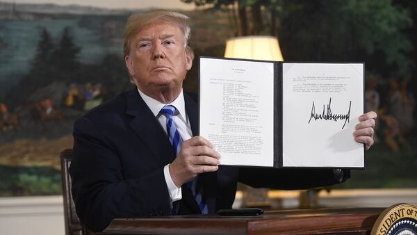 Donald Trump había prometido romper el acuerdo con Irán (AFP)