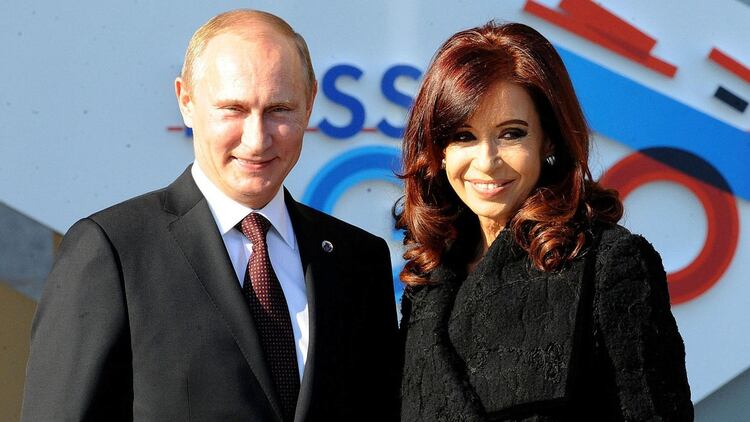 Putin y Cristina Kirchner mantuvieron buenas relaciones bilaterales cuando la presidenta estuvo a cargo de la Casa Rosada (NA 162)