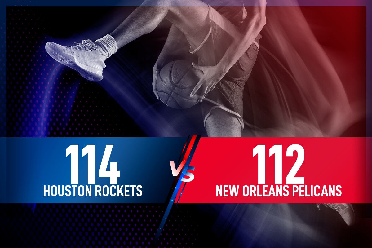Houston Rockets - New Orleans Pelicans: Resultado, resumen y estadísticas en directo del partido de la NBA