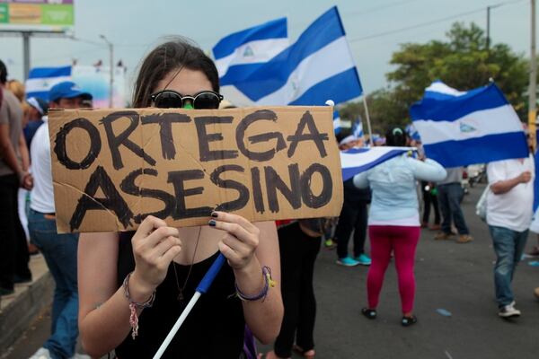 Las manifestaciones contra el régimen de Daniel Ortega en Nicaragua comenzaron el 18 de abril y la violenta represión ha dejado 54 muertos (REUTERS/Oswaldo Rivas)