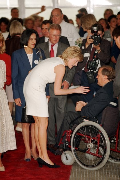 Mandatory Credit: Photo by Tim Rooke/Shutterstock (251608v)
Princess Diana at the National Rehabilitation Service
Princess Diana in Argentina - 1995