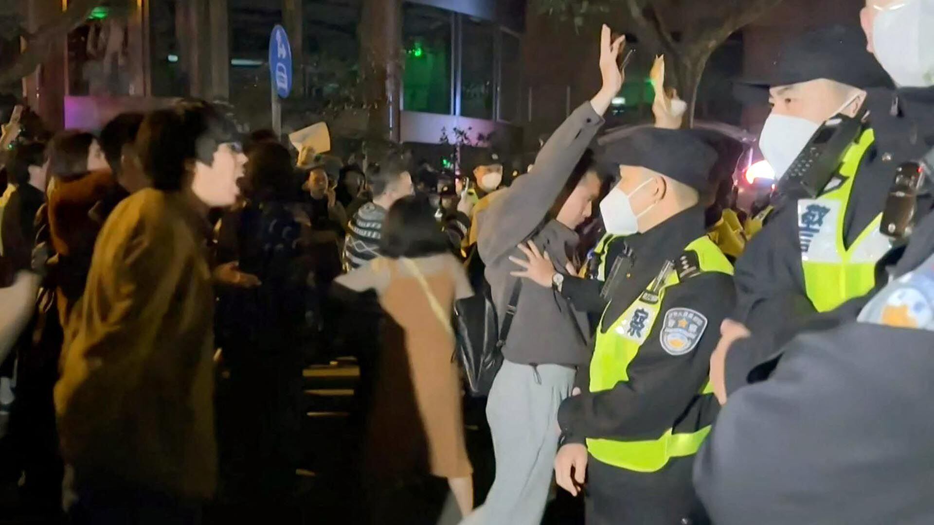 Protestas en Shanghái por el COVID cero