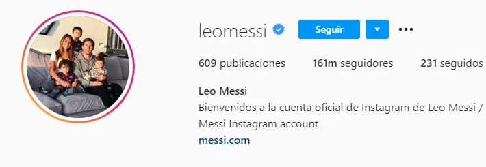 Lionel  Messi (Foto: Instagram)