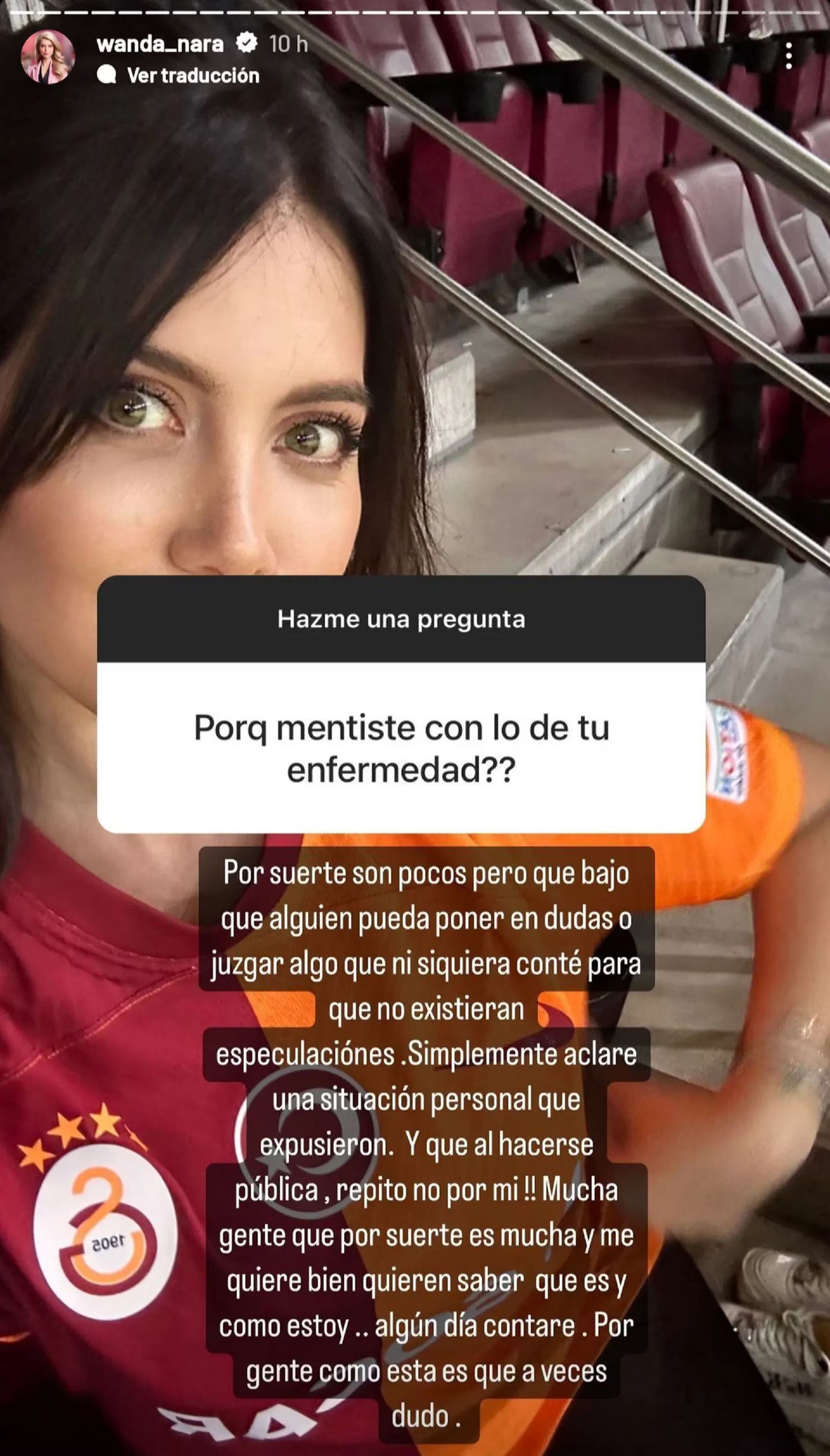 La respuesta de Wanda Nara cuando un fan le preguntó sobre su enfermedad. (Foto: Instagram/wanda_nara)