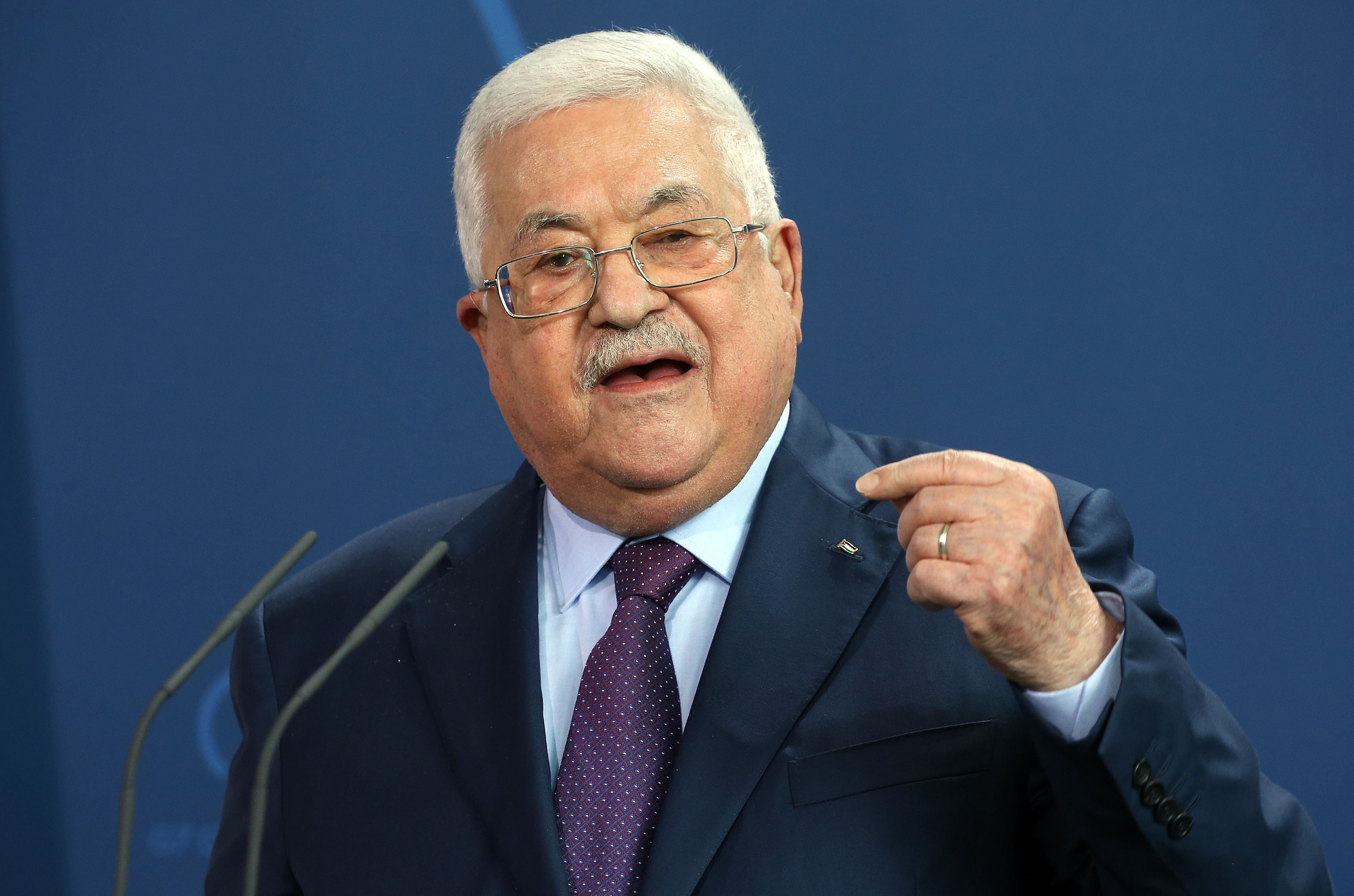 El presidente de la Autoridad Palestina Mahmoud Abbas (Wolfgang Kumm/dpa)
