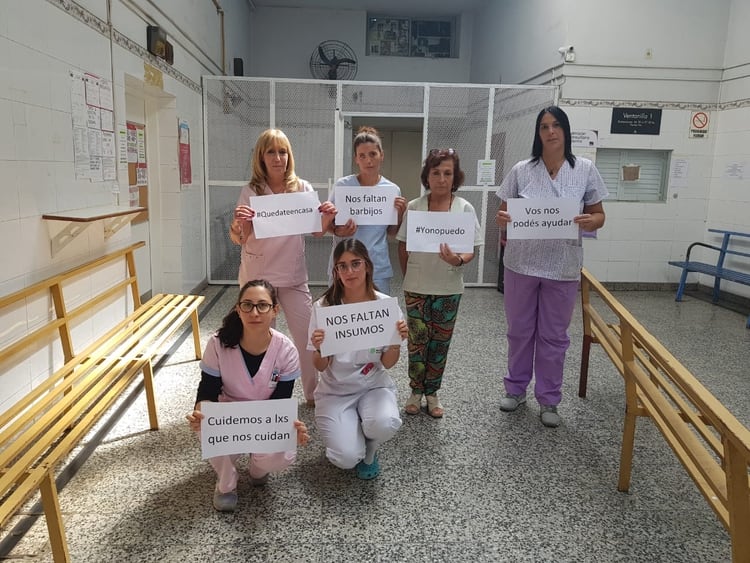 Enfermeras de Conurbano bonaerense se sumaron a la campaña de 