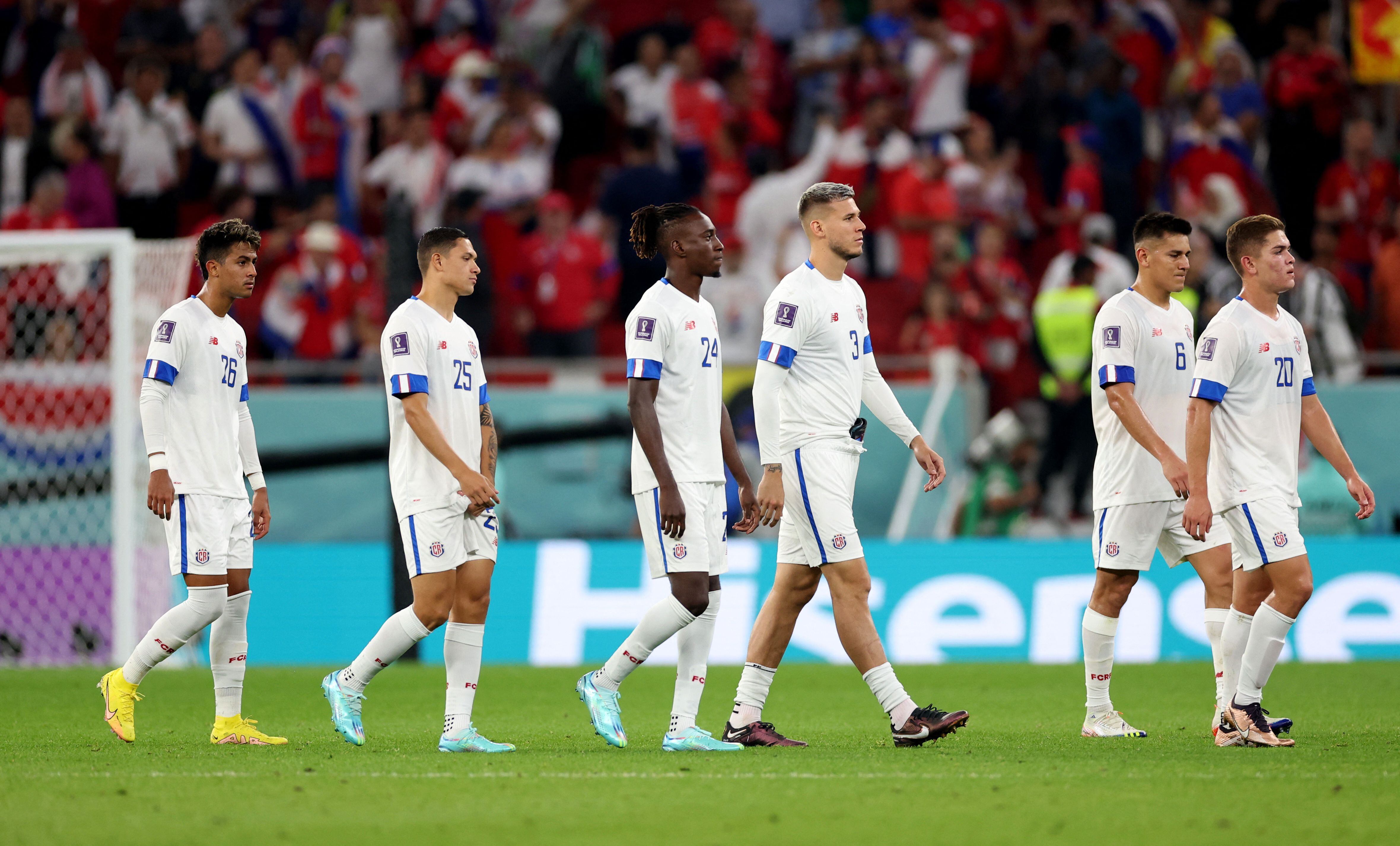 Costa Rica sufrió la peor derrota de su historia en un mundial. REUTERS/Carl Recine