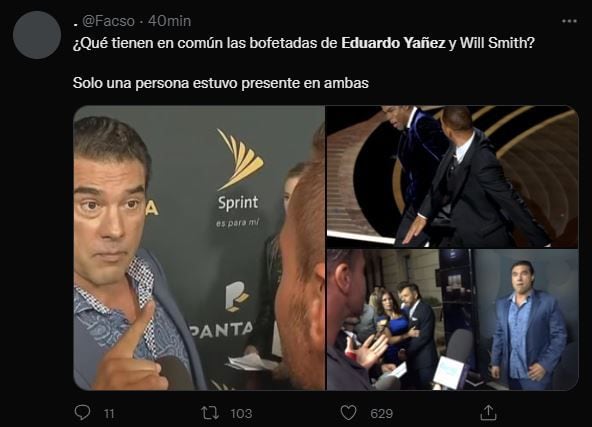 Eduardo Yáñez remembered for Will Smith's blow to Chris Rock at the 2022 Oscars