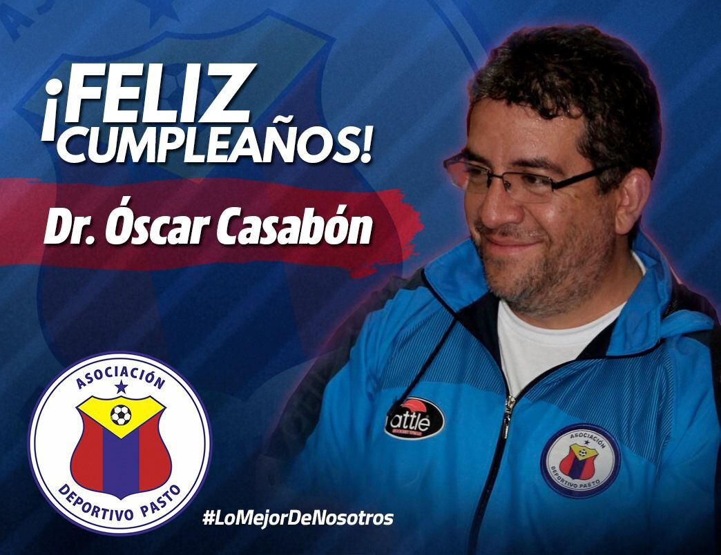Óscar Casabón, presidente de Deportivo Pasto - crédito Deportivo Pasto /Facebook