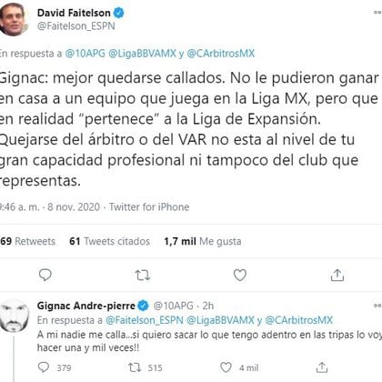André-Pierre Gignac le respondió a David Faitelson tras el empate de Tigres contra Atlas (Foto: Twitter/ @10APG)