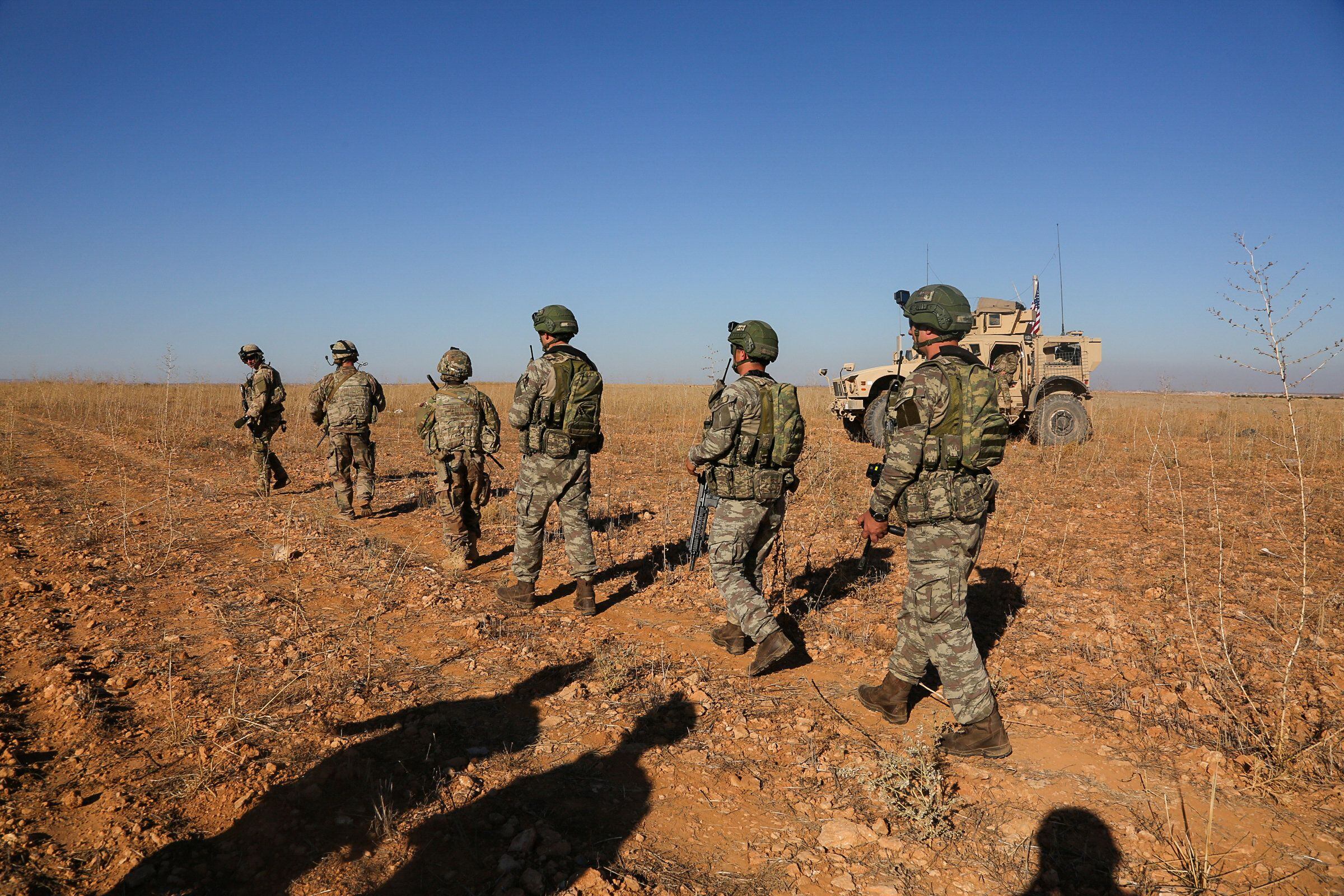 Imagen de archivo de soldados norteamericanos cerca d ela frontera con Siria (Reuters)
