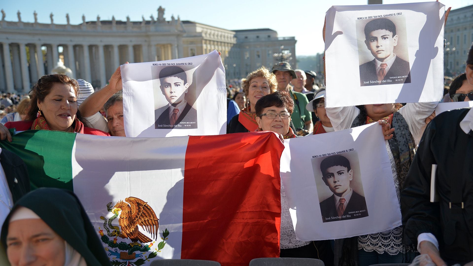 Canonización del mexicano José Sánchez del Río. (AFP)