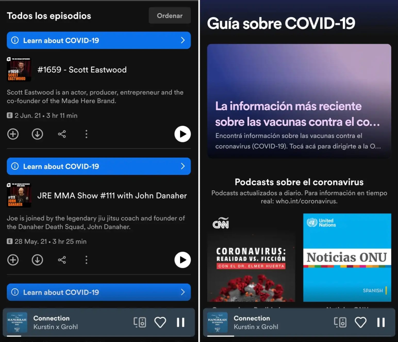 Blaue Spotify-Etiketten (Foto: ComputerHoy)
