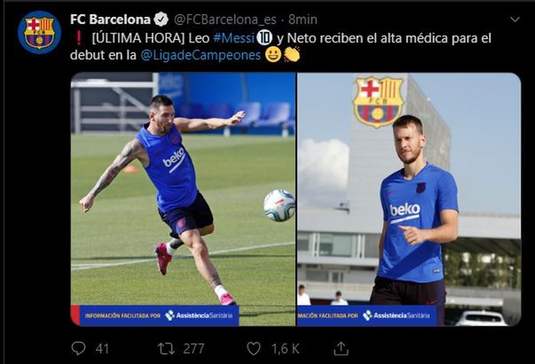 El mensaje del Barcelona que entusiasma a los fanáticos con el regreso de Lionel Messi