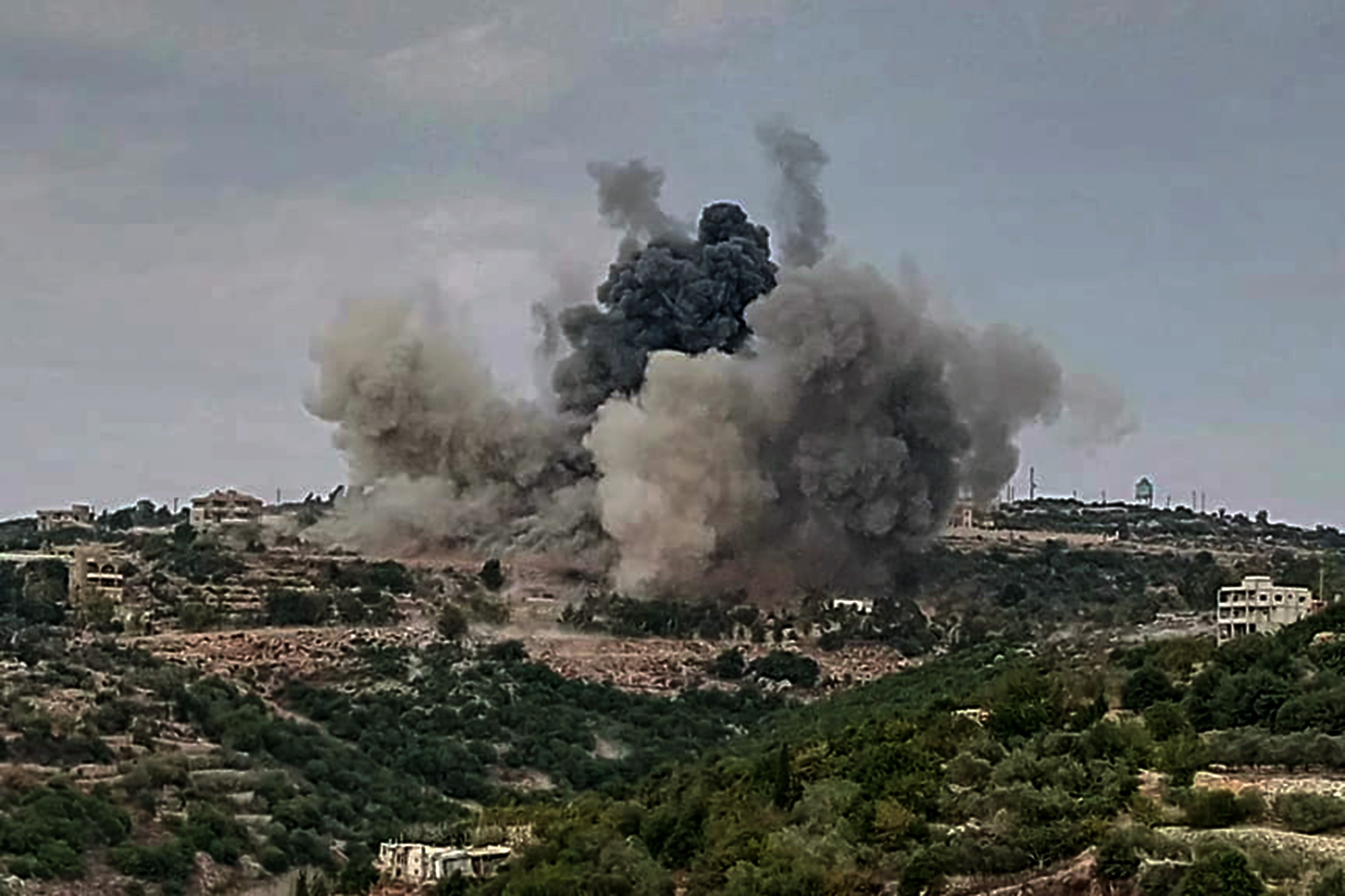 Israel bombardeó posiciones Hezbollah en el sur de Líbano en respuesta a los ataques del grupo terrorista contra su territorio. (Europa Press)