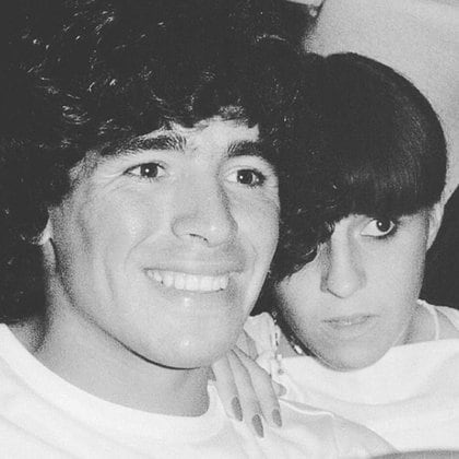 Claudia y Diego (Instagram Gianinna Maradona)