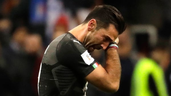 Italia se quedÃ³ afuera del Mundial de Rusia y Gianluigi Buffon no pudo contener las lÃ¡grimas (Foto: AP)