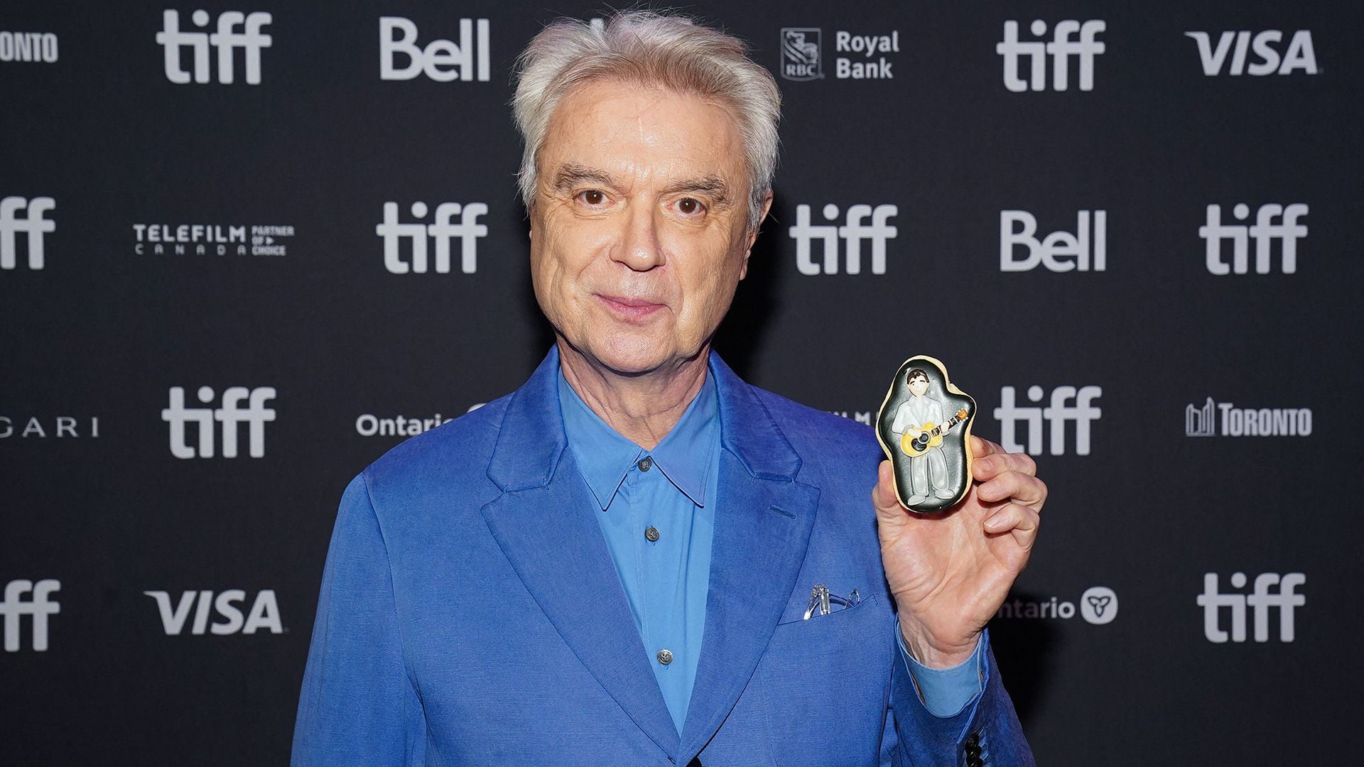 David Byrne asiste al estreno de "Stop Making Sense" durante el Festival Internacional de Cine de Toronto 2023 (Foto de Shawn Goldberg / GETTY IMAGES NORTH AMERICA / Getty Images vía AFP)
