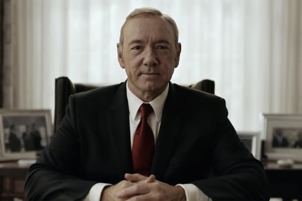 Kevin Spacey, en “House of Cards”