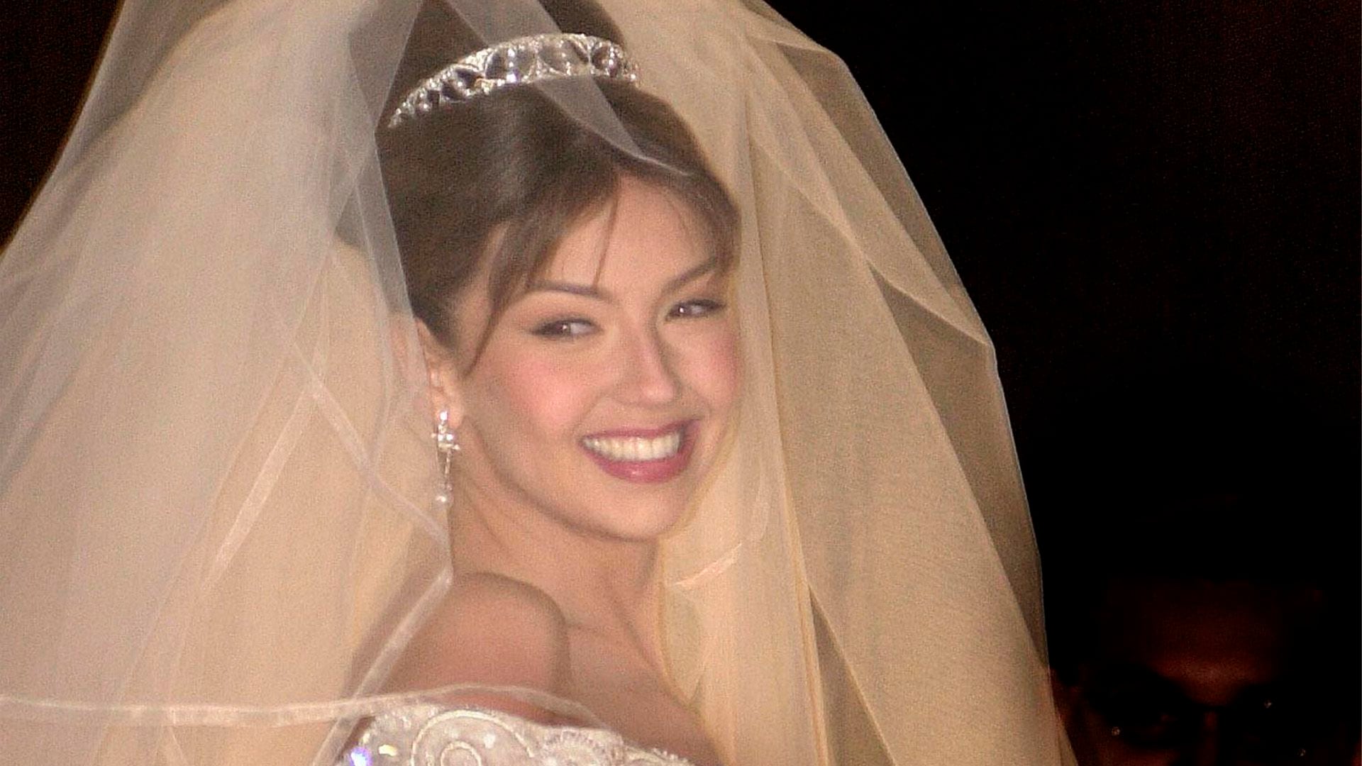 Y Tommy Mottola Vestido De Novia Thalia Fotos Thalia Y Tommy